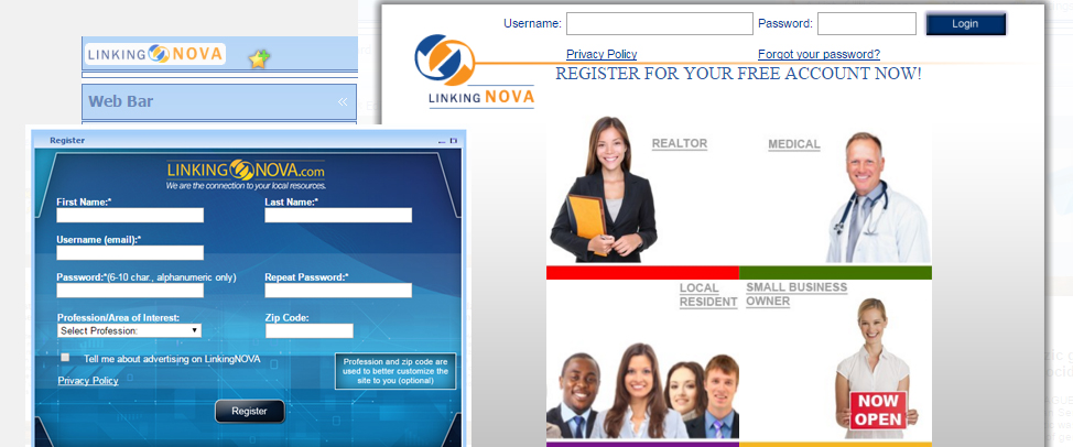 Linking Nova website and form